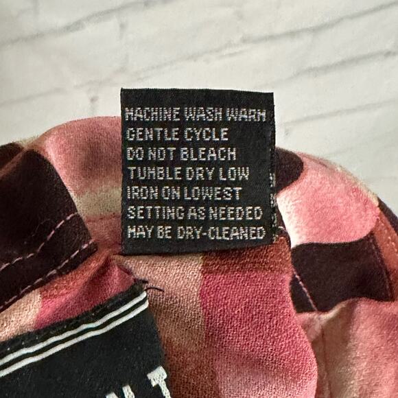 Pronti Collection by Phita Men’s Pink Patterned Button Up Blouse, XXL, Pre-owned - Picture 5 of 5